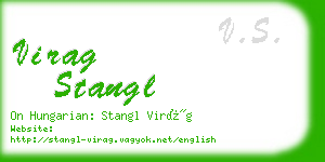 virag stangl business card